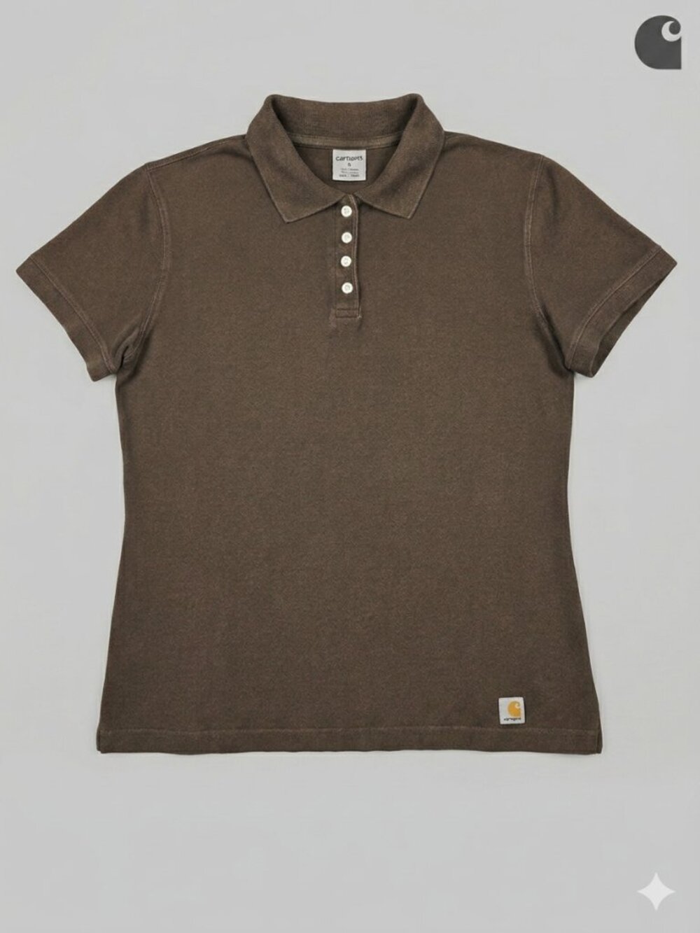 Carhartt Vintage Sun-Faded Short Sleeve Polo Shirt - Women's Small